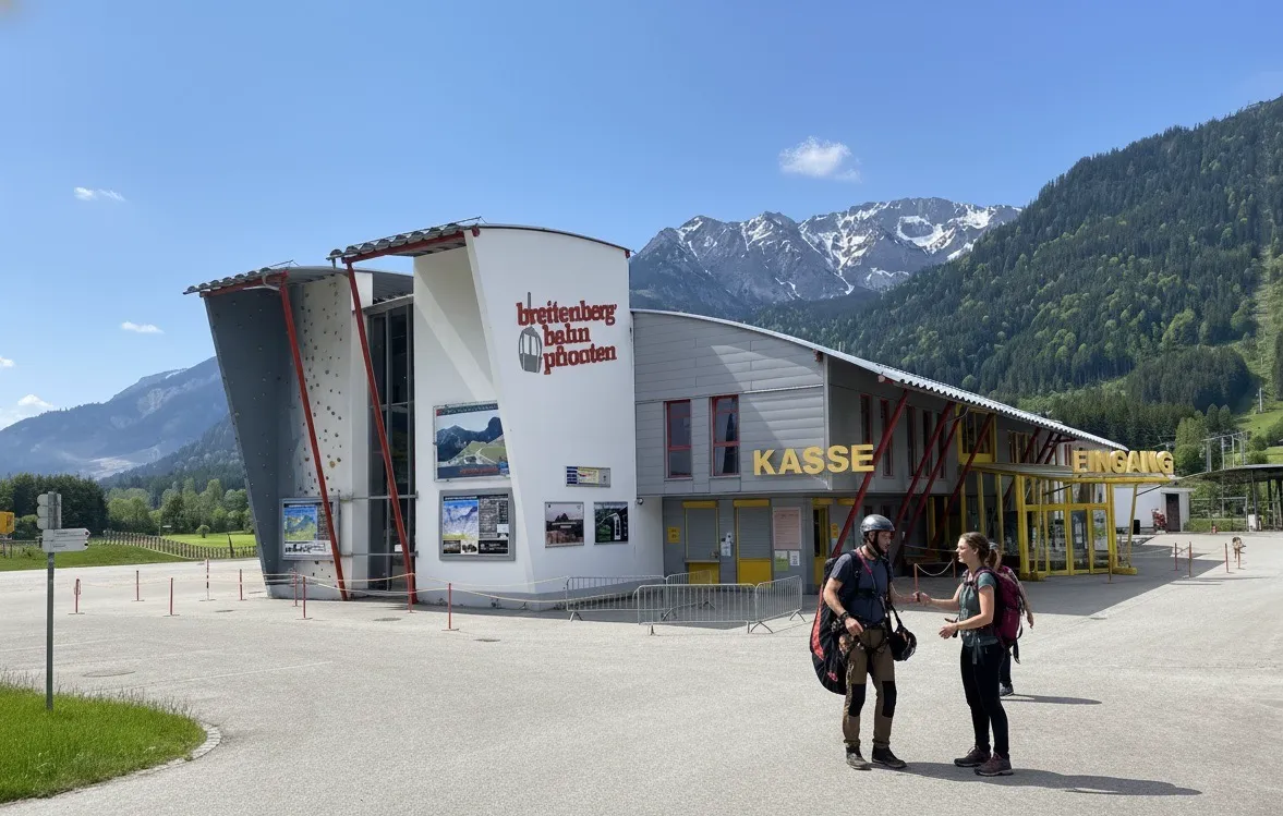 Treffpunkt am Haupteingang der Breitenbergbahn Pfronten