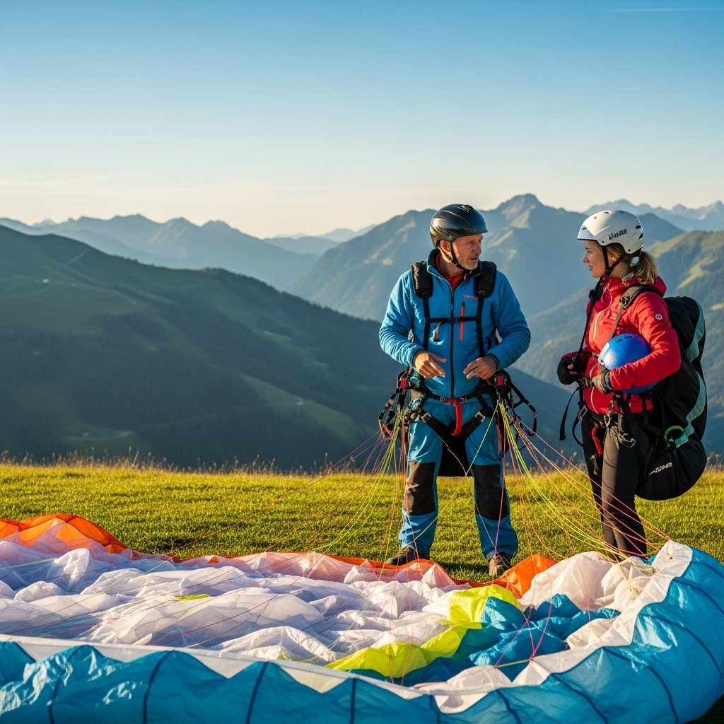 Tandemflug Pfronten Vorbereitung und Briefing