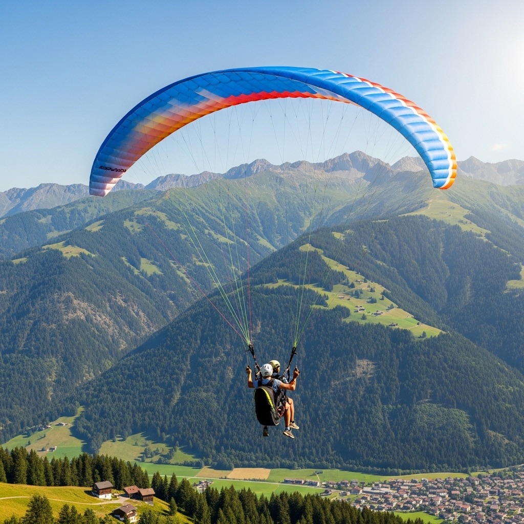 Paragliding Flug über Pfronten und das Allgäu