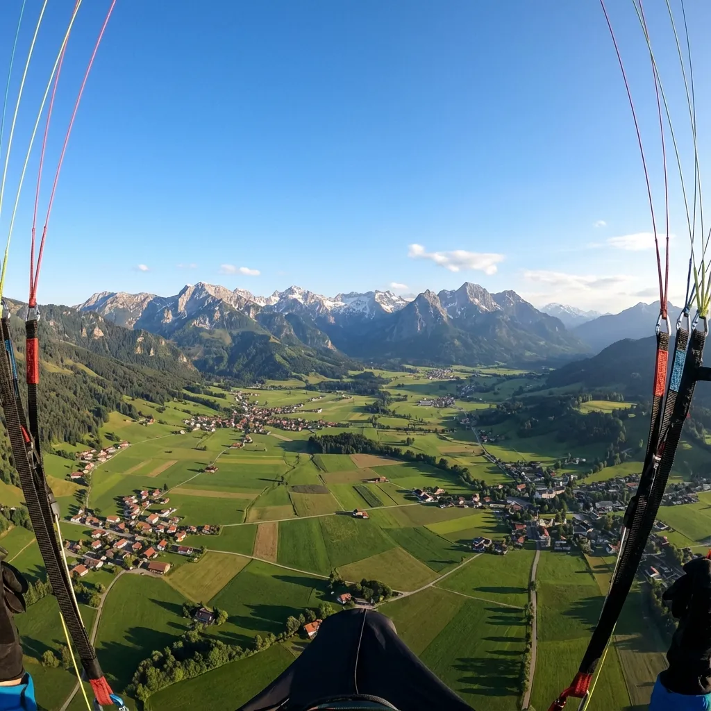 Aerial view of Pfronten valley